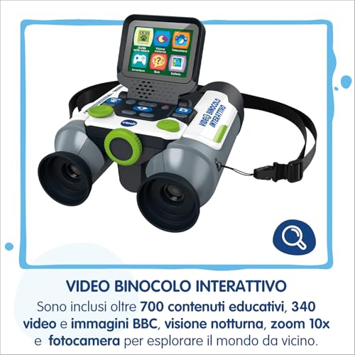 V-Tech Giocattoli 6 anni e + Video Binocolo interattivo 10x visione notturna