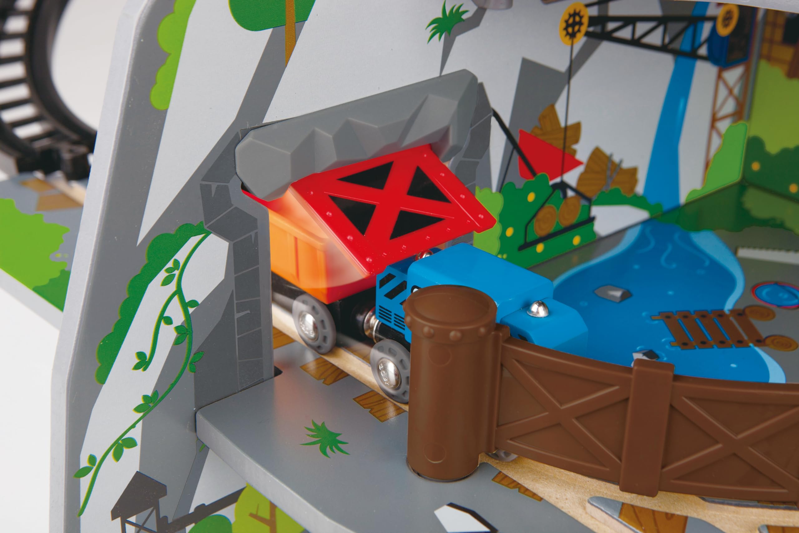 Hape Treno Mega Miniera Montana set ferroviario multilivello