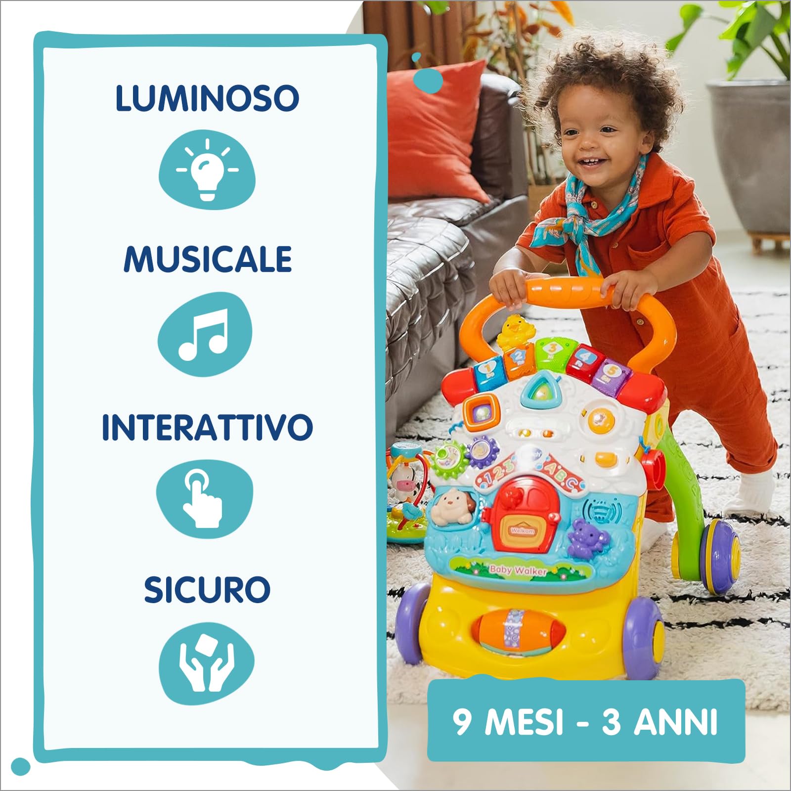 V-Tech Giocattoli 1-3 anni Super Primi Passi Parlante Primipassi arancione
