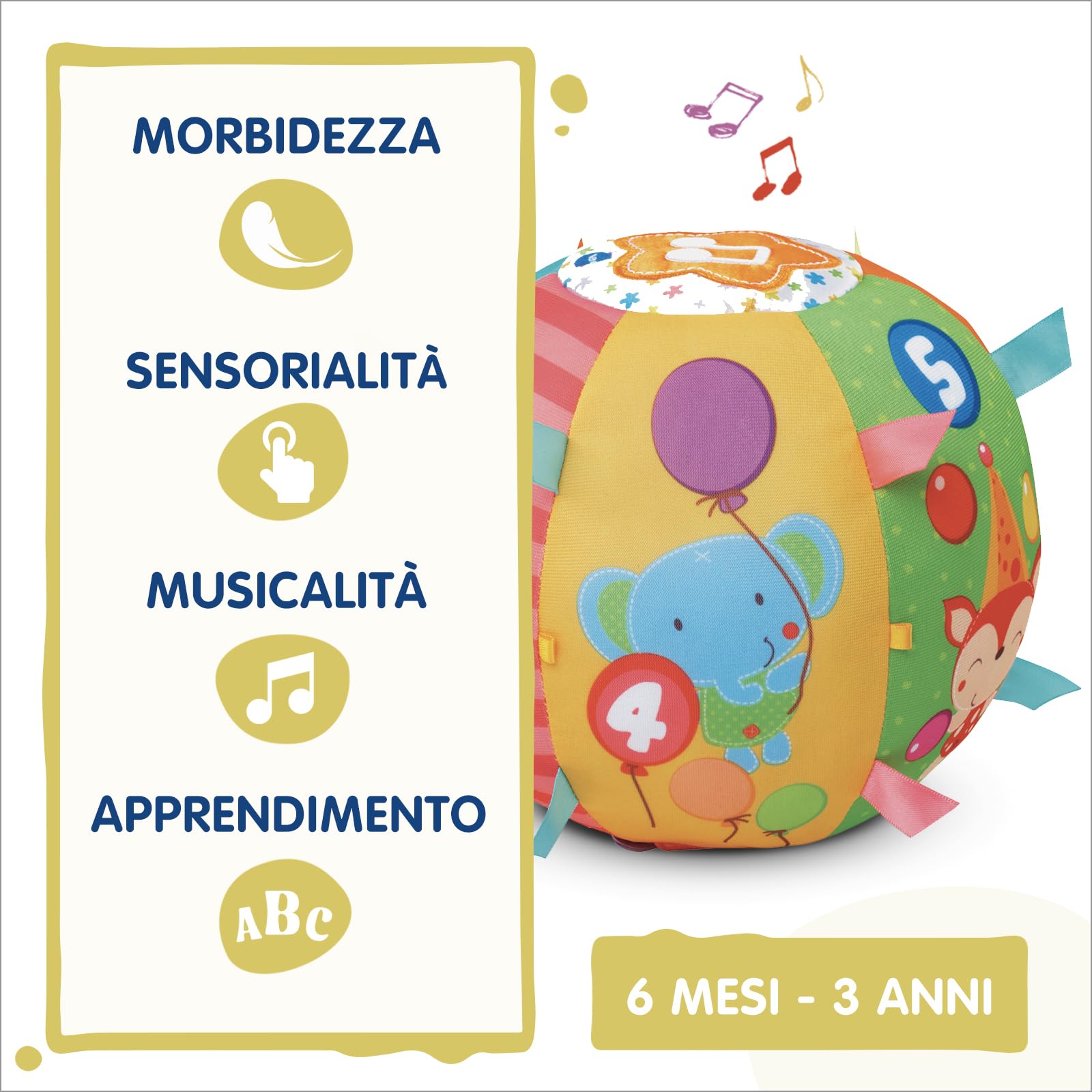VTech Giocattoli 0-12 mesi Magica Palla palla morbida musicale