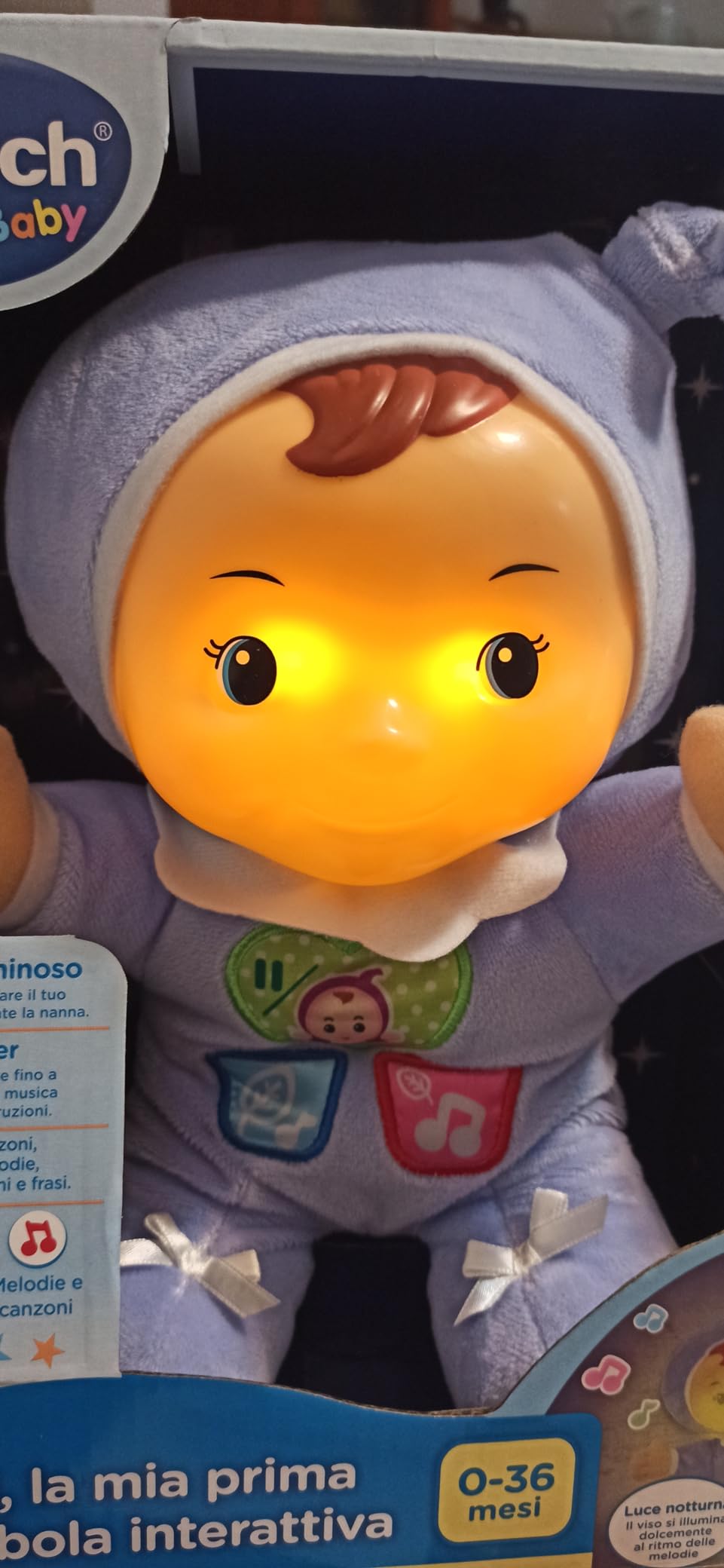 VTech Robi bambola interattiva in peluche 0-36 mesi luminosa