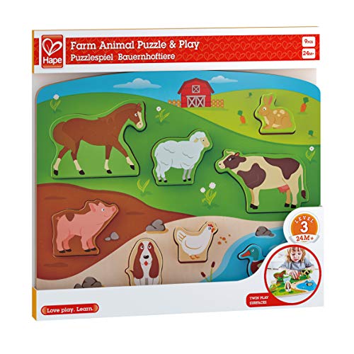 Hape Puzzle E1454 puzzle in legno fattoria
