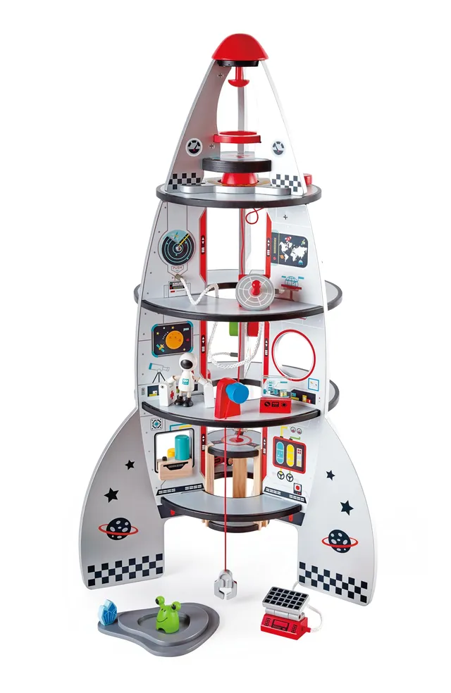 Hape Montare e costruire Razzo spaziale gioco di ruolo in legno 20 pezzi