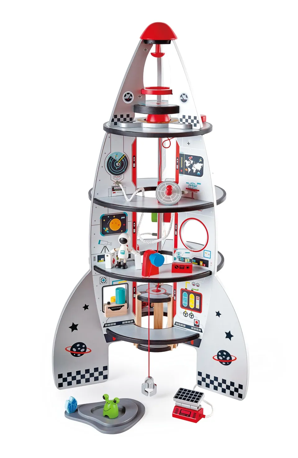 Hape Montare e costruire Razzo spaziale gioco di ruolo in legno 20 pezzi
