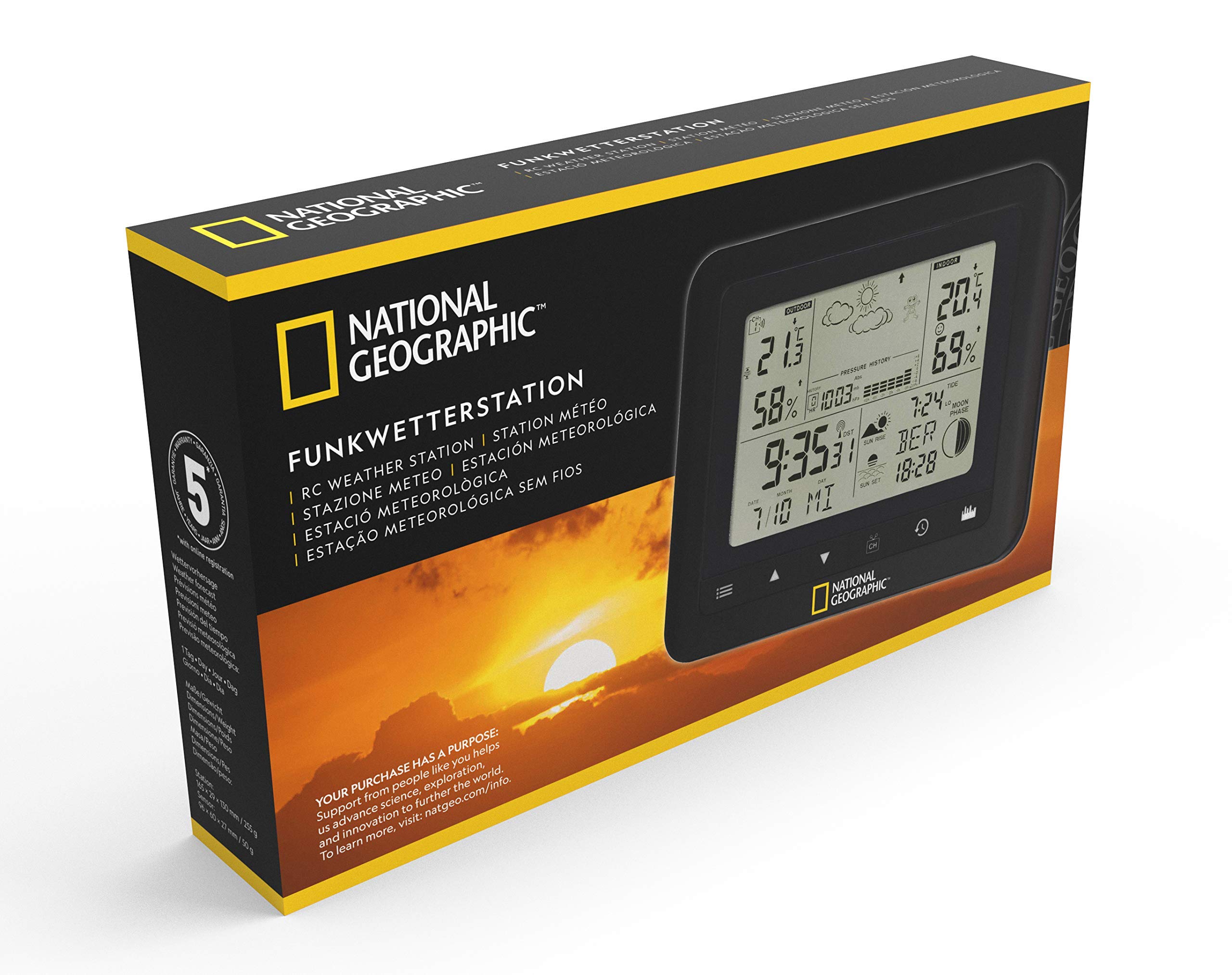 National Geographic Stazioni meteorologiche stazione meteo radio nera