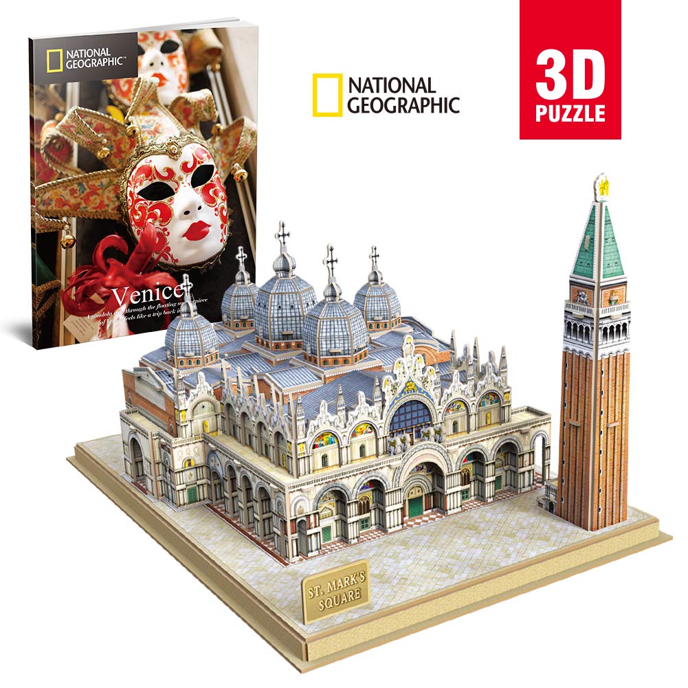 National Geographic Kids – Giochi e puzzle Piazza di San Marco puzzle 3D 107 pezzi
