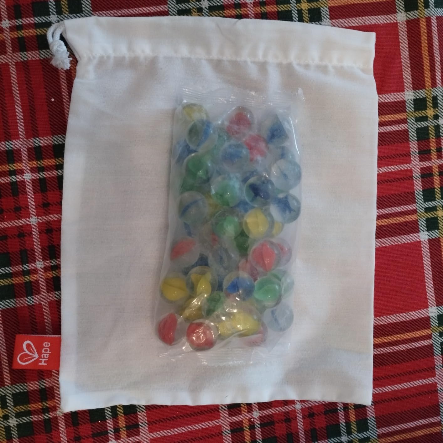 Hape Quadrilla Biglie da Gara biglie di vetro multicolore 50 pezzi