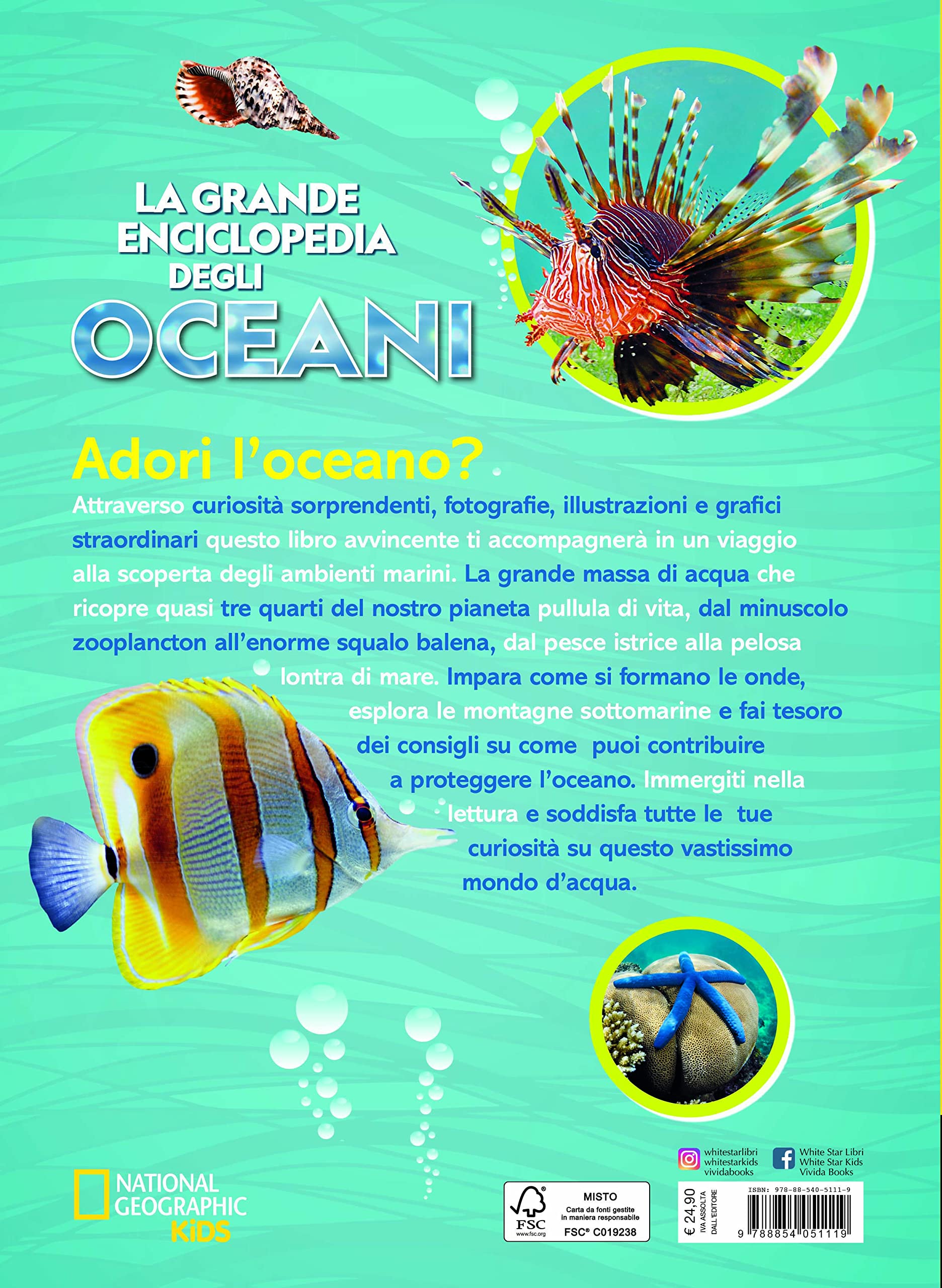 National Geographic Kids – Libri Enciclopedia Oceani libro illustrato