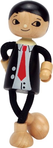 Hape Case delle bambole e accessori Bambola di legno Papà bambola arti flessibili