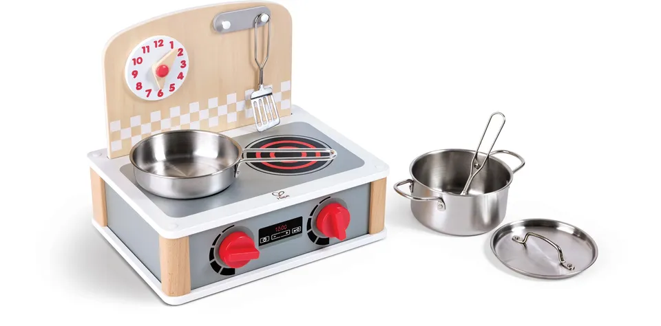 Hape Cucina e accessori Cucinetta portatile 2 in 1 cucina giocattolo legno