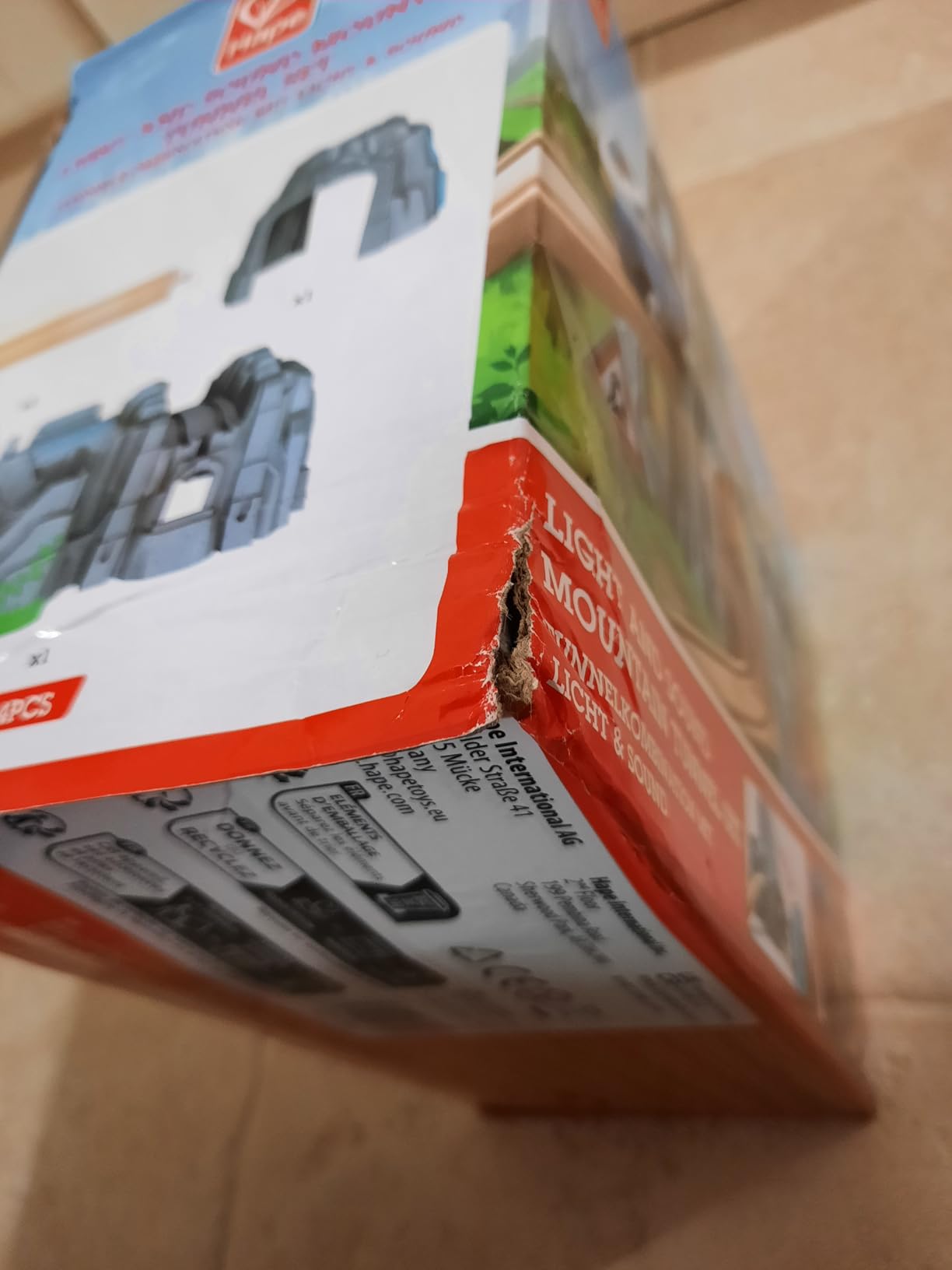 Hape Treno Set Montagna espansione ferroviaria con luci e suoni
