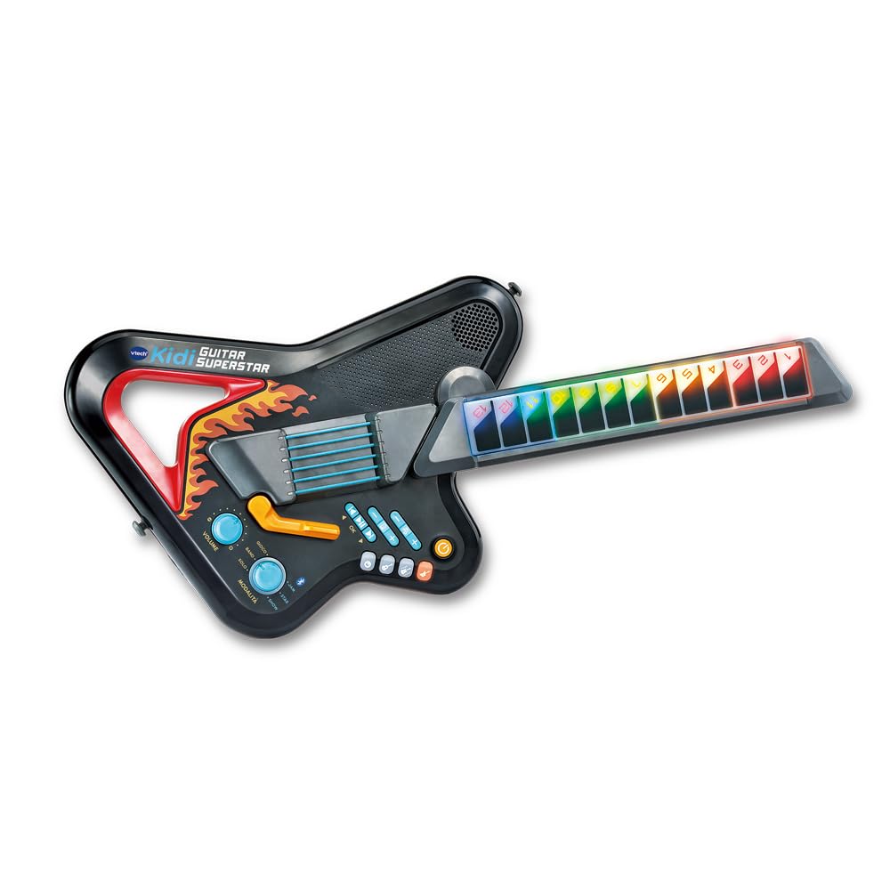 VTech Giocattoli 6 anni e + KidiStar Guitar chitarra elettronica Bluetooth