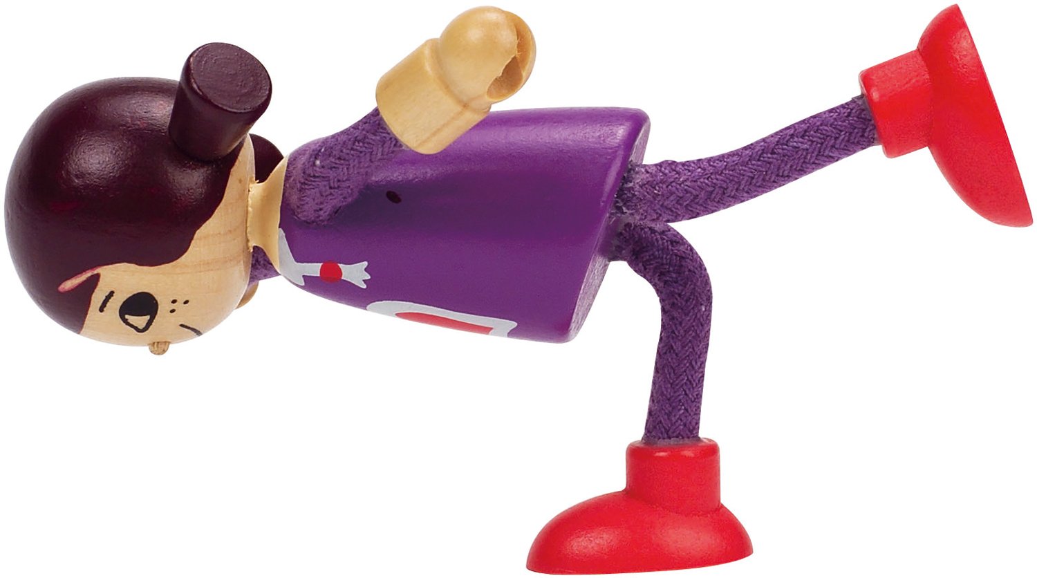 Hape Case delle bambole e accessori Bambola Figlia in legno con arti flessibili