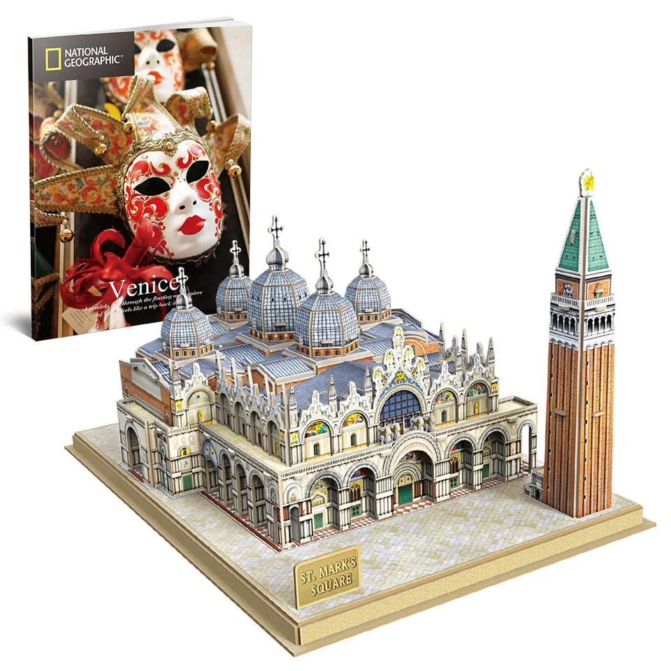 National Geographic Kids – Giochi e puzzle Piazza di San Marco puzzle 3D 107 pezzi