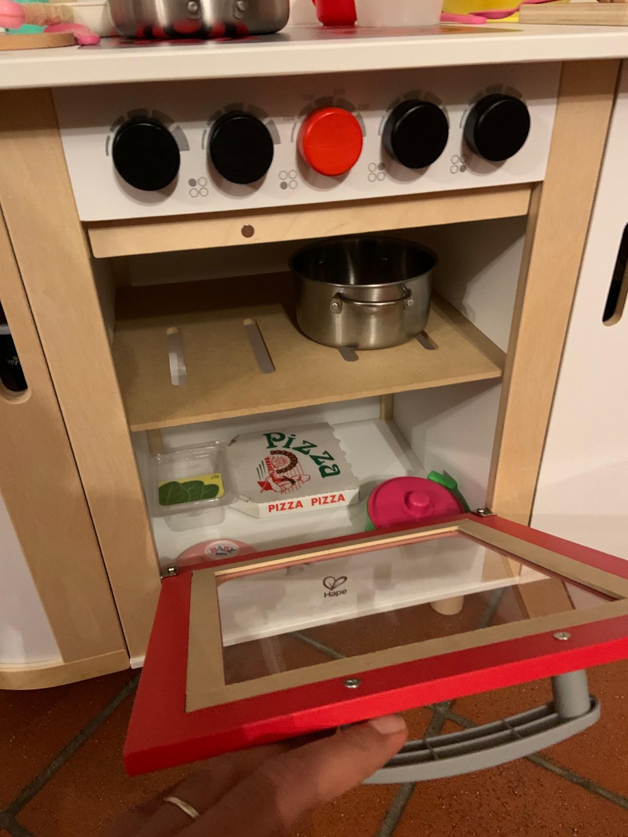 Hape Cucina e accessori E8018 cucina multifunzione con carrello multicolore