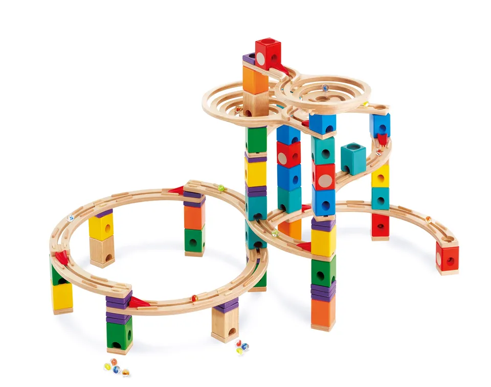 Hape Quadrilla Ciclone pista per biglie in legno 198 pezzi
