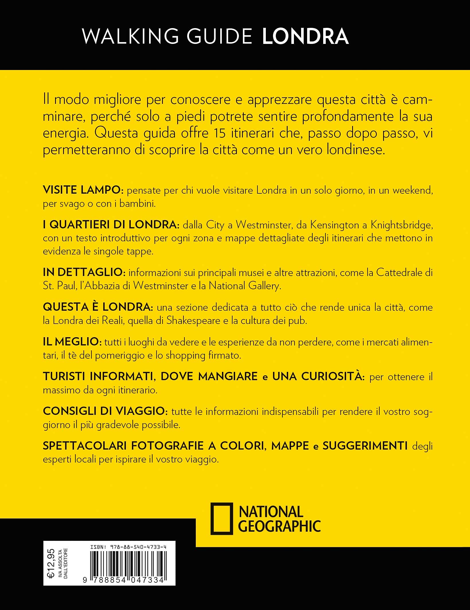 National Geographic Traveler Londra guida a piedi con mappa