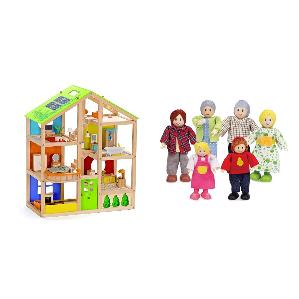 Hape Case delle bambole e accessori E3401 Casa 4 Stagioni casa delle bambole in legno
