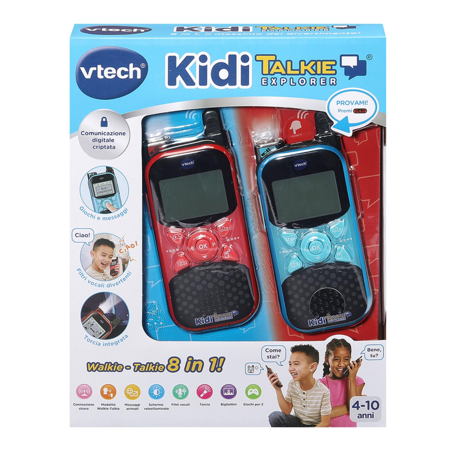 VTech Kidi Talkie Explorer walkie-talkie 8 in 1 portata 200 m