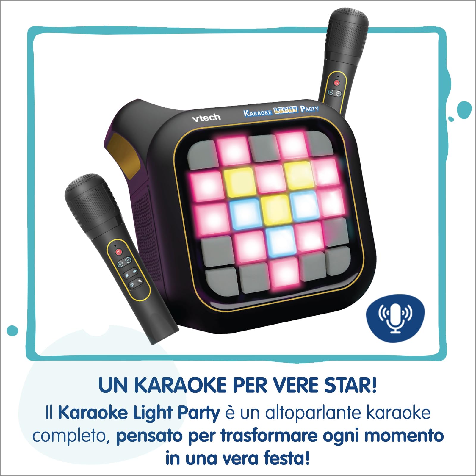 VTech Giocattoli 6 anni e + Karaoke Light Party microfono wireless