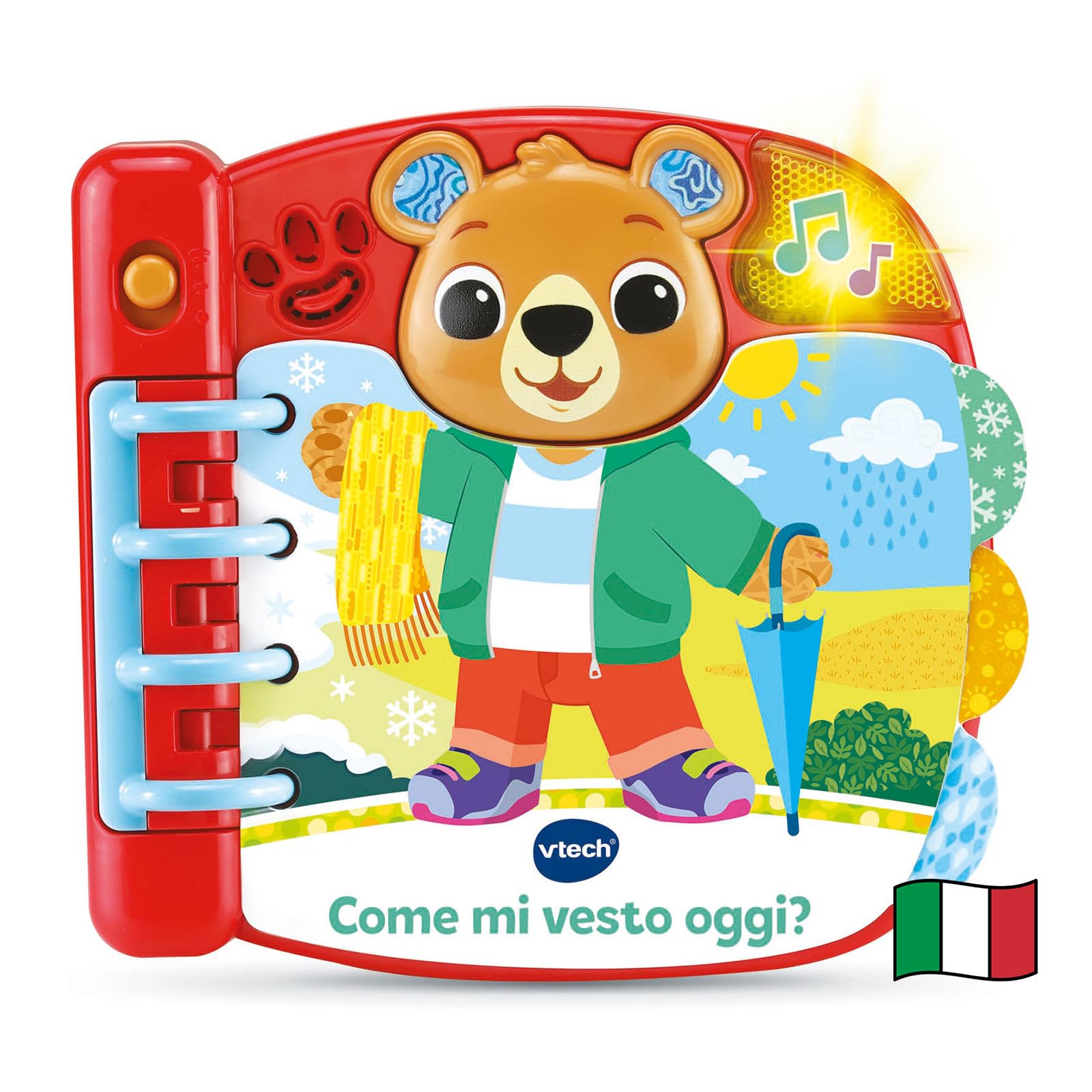 VTech Come Mi Vesto Oggi libro interattivo sensoriale 12-36 mesi meteo