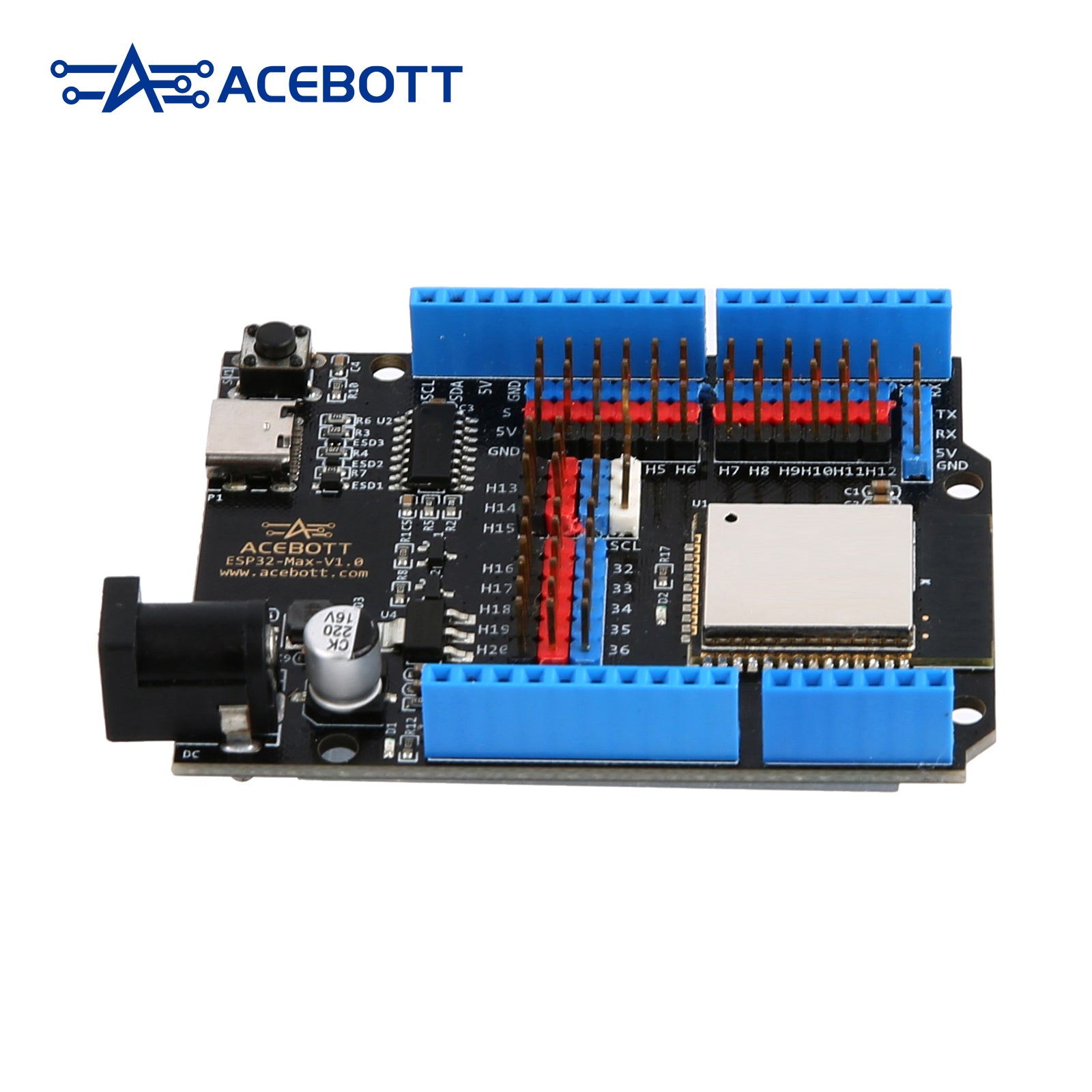 ACEBOTT Controller Boards & Shields QA007 ESP32 Max V1.0 scheda espansione