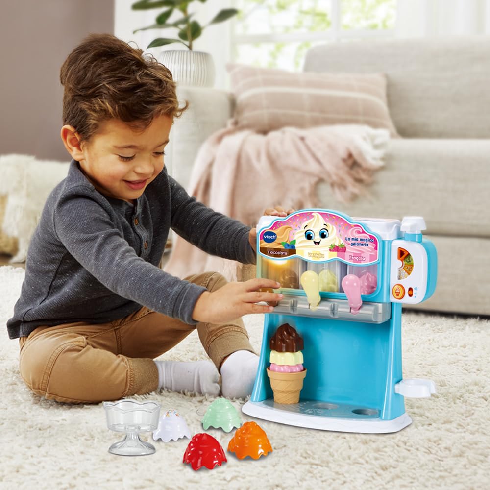 VTech La Mia Magica Gelateria, gelatiera giocattolo con 12 accessori