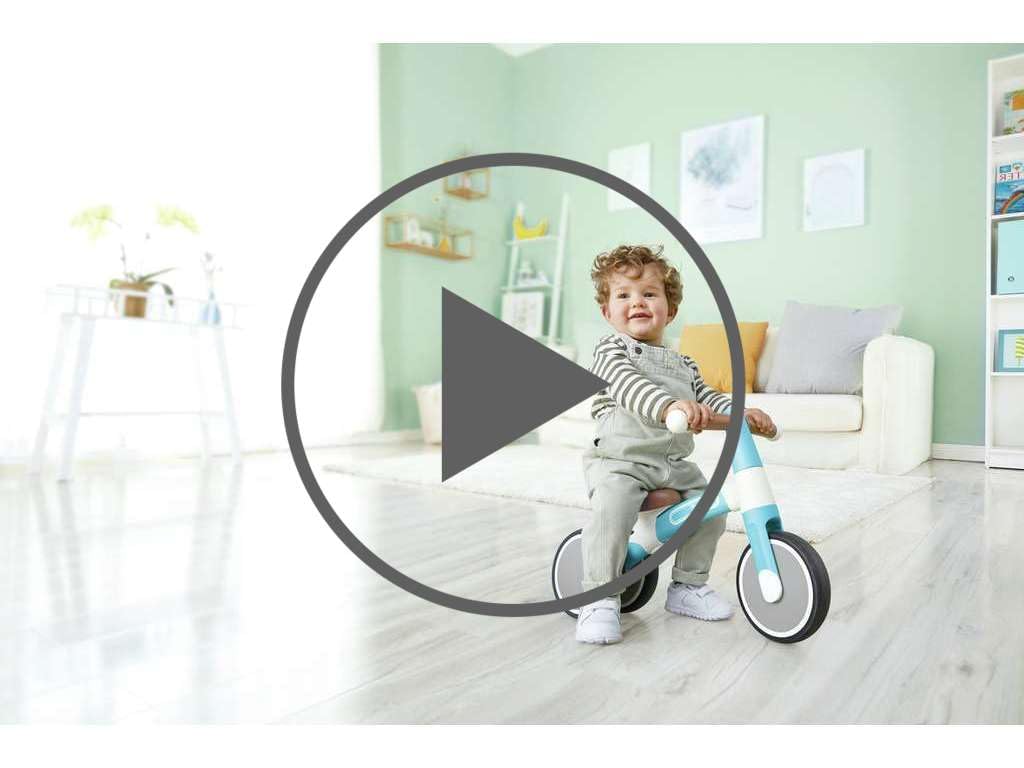 Hape Primi passi e bici Triciclo Azzurro senza pedali 3 ruote