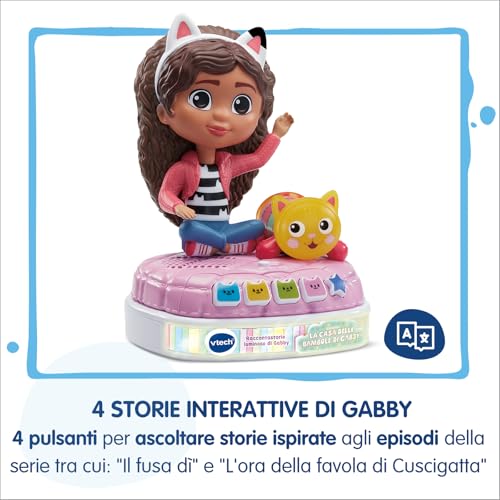 V-Tech Giocattoli 3-6 anni Racconta Storie Luminoso di Gabby raccontastorie interattivo