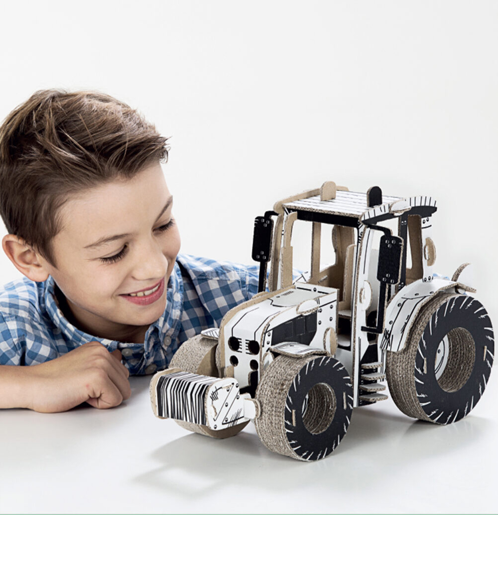 Masterhome Baby TODO Veicoli in Cartone da Costruire