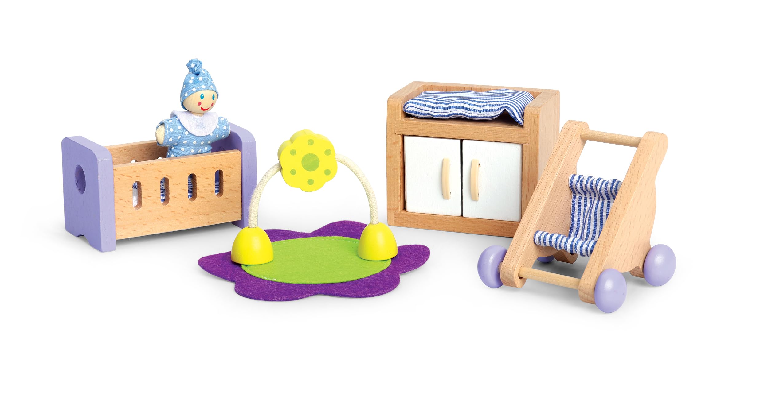 Hape Mobili Cameretta dei bambini per casa delle bambole moderna in legno