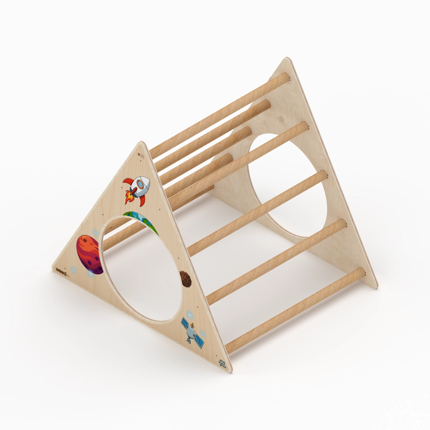 Il Pianeta delle idee Wood for Kids Montessori Triangolo di Pikler in betulla