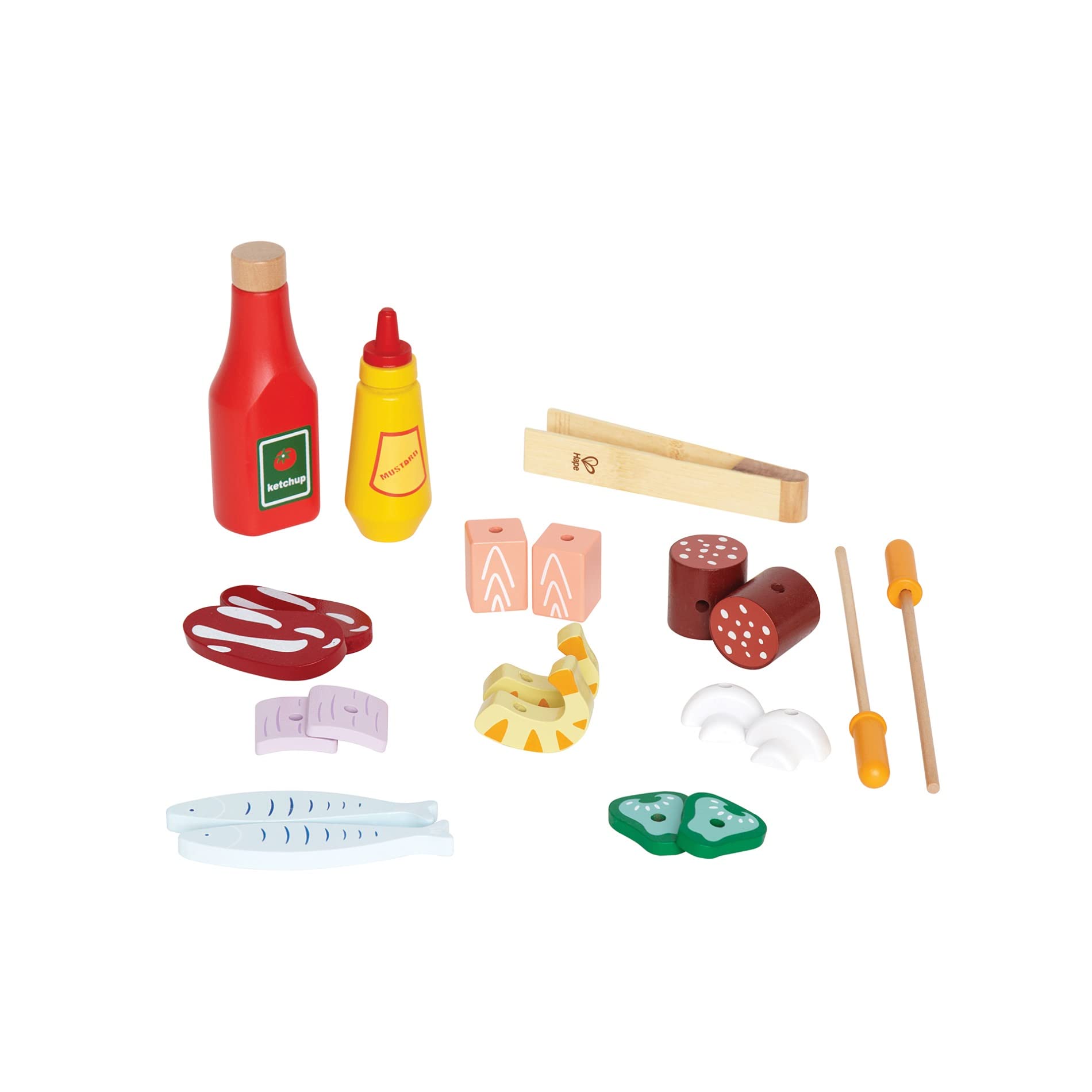 Hape Cucina e accessori E3127 Griglia del Buongustaio barbecue in legno