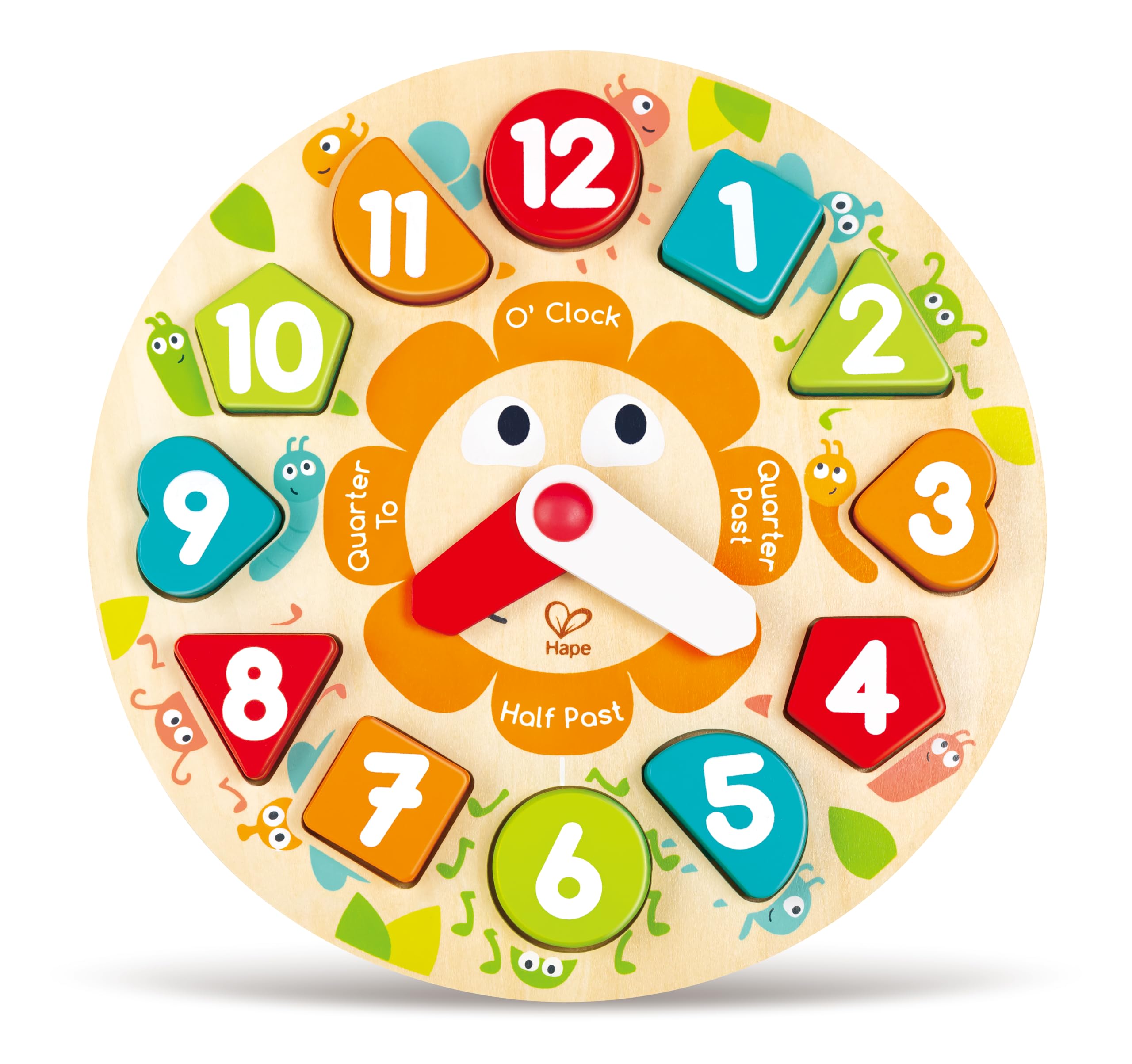 Hape Puzzle Orologio Incastro in legno educativo dai 3 anni