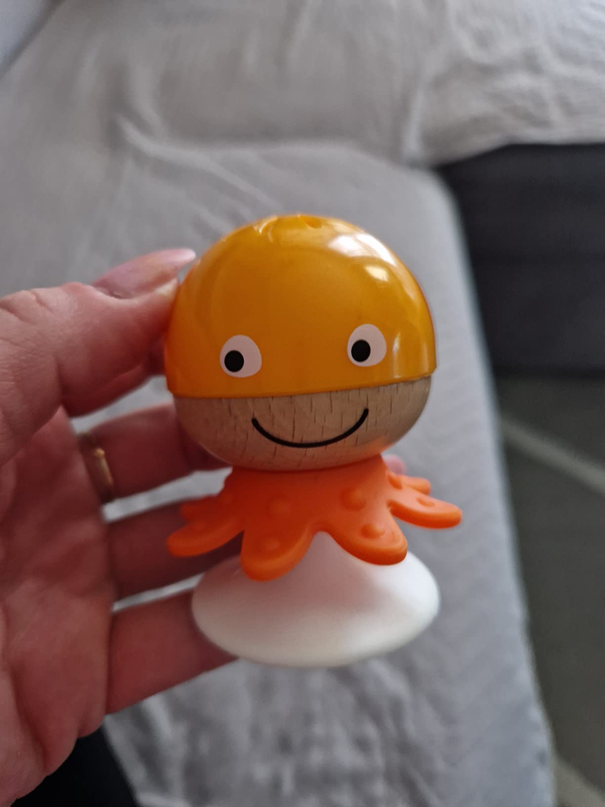 Hape Giocattoli per l'infanzia Set Sonagli sempre in piedi animali marini 3 pezzi