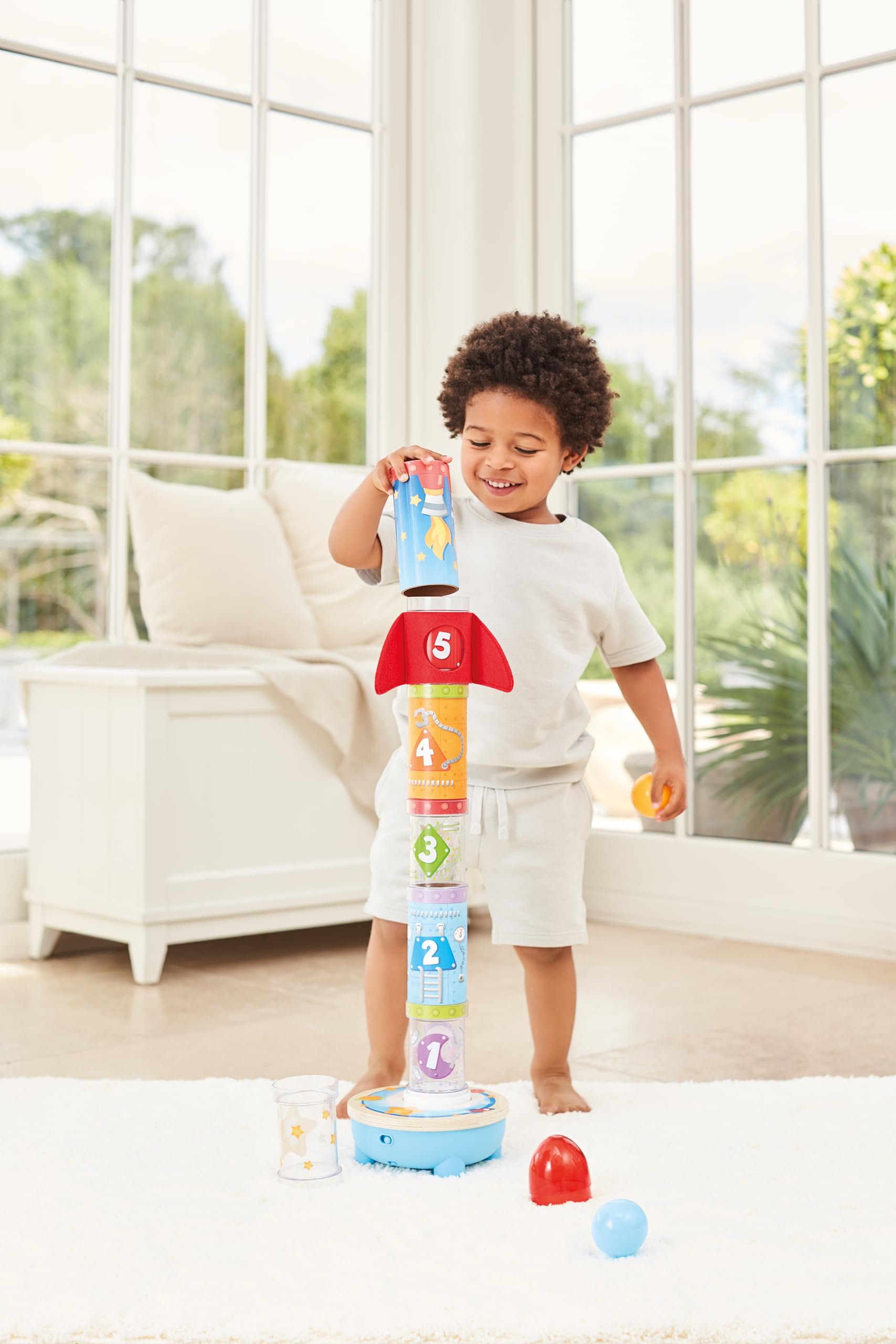 Hape Giocattoli per l'infanzia Razzo Magico spara palline