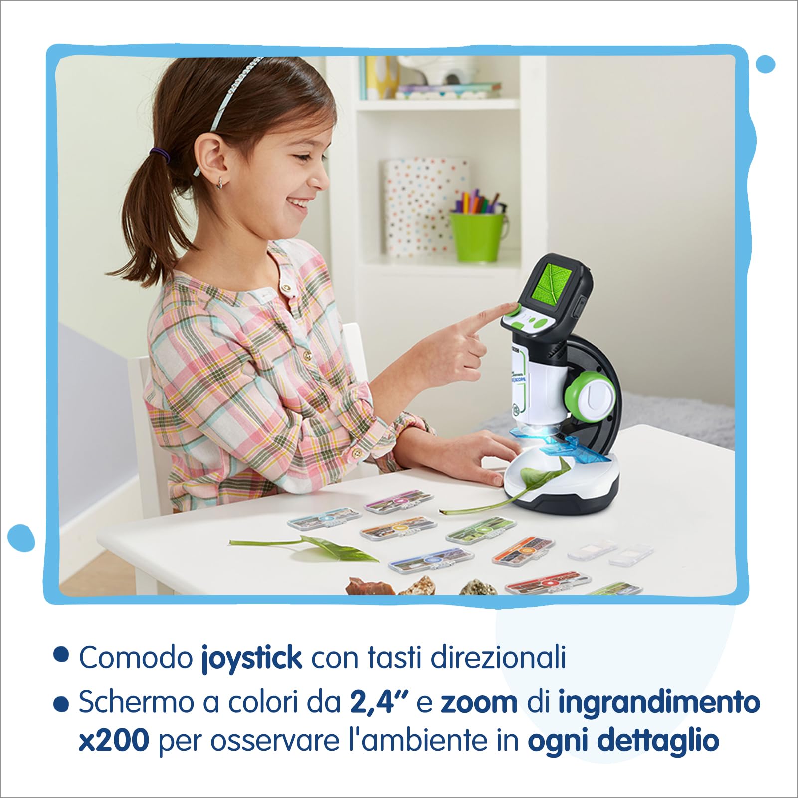 VTech Giocattoli 6 anni e + Video Microscopio Interattivo Digitale bambini 7-99 anni microscopio