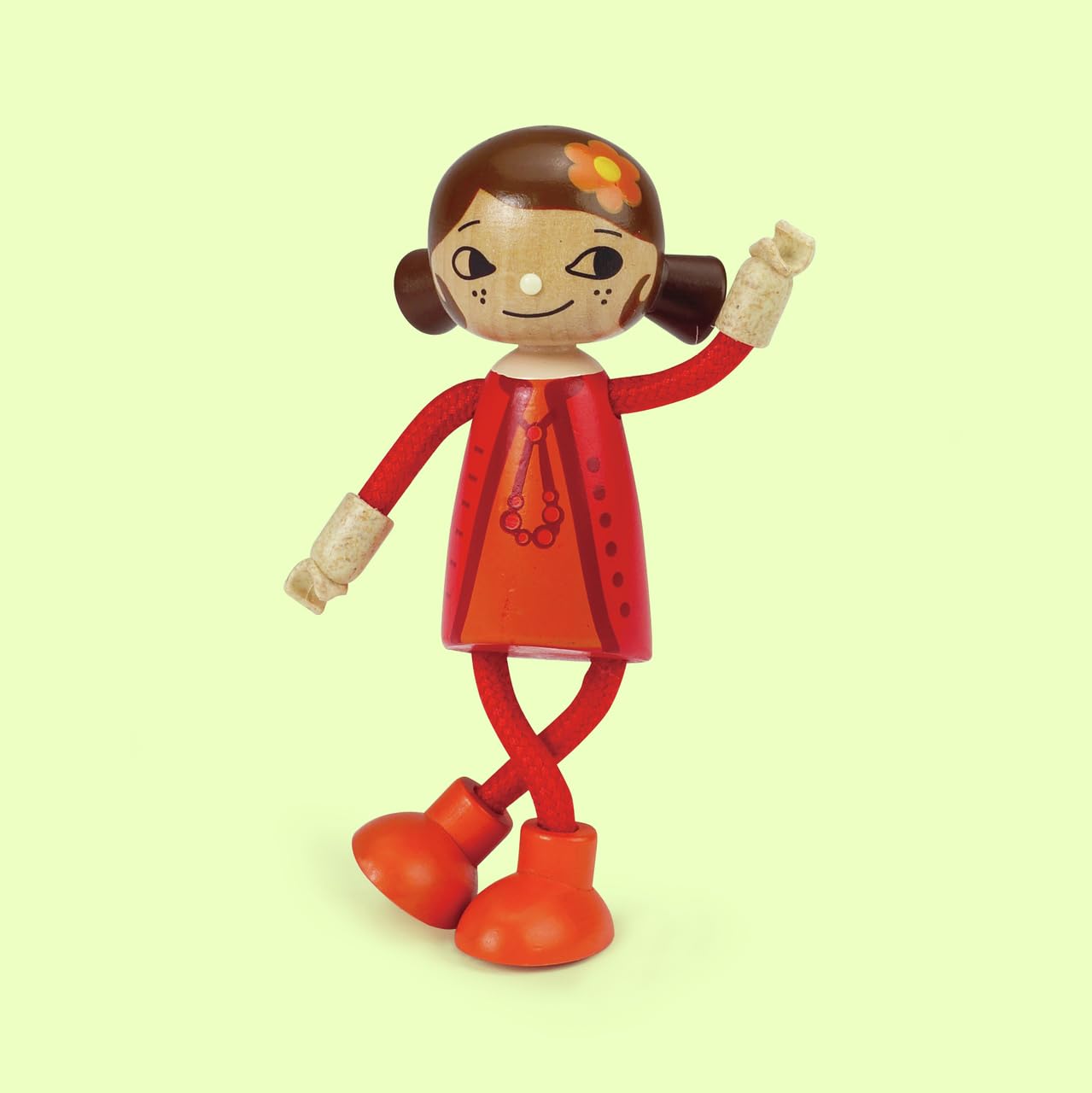 Hape Case delle bambole e accessori Bambola di legno Mamma arti flessibili