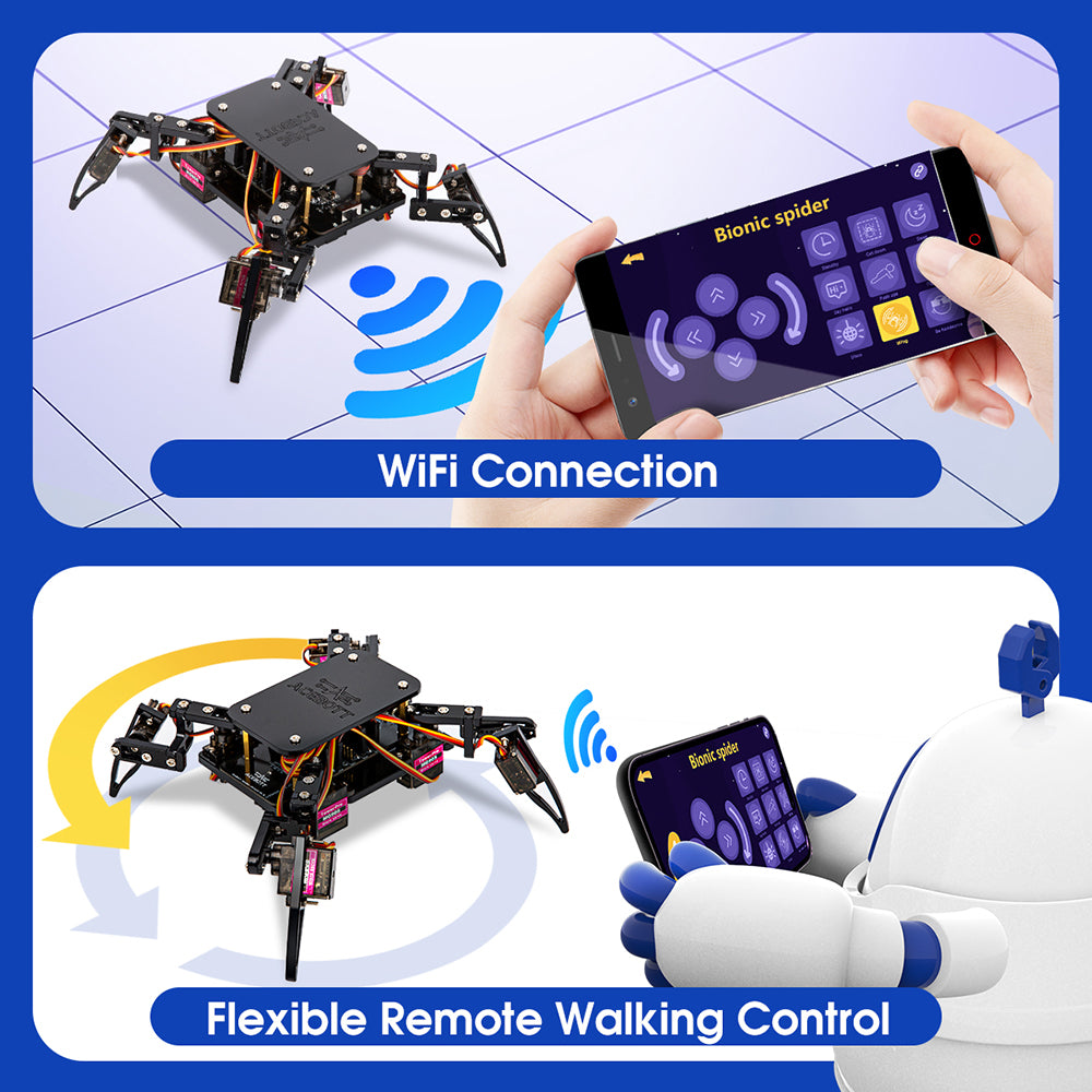ACEBOTT Inventor Series QD020 robot ragno quadrupede programmabile