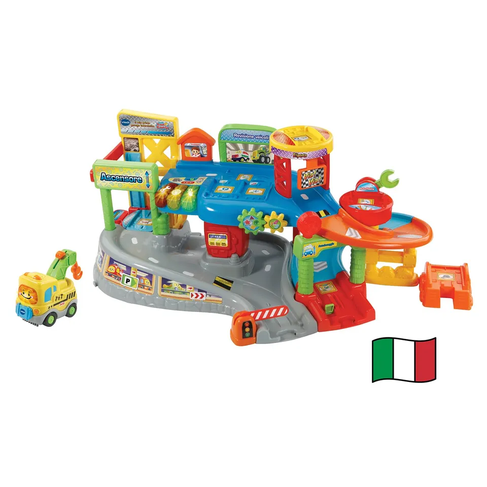 VTech Vroom Vroom Go Il Mio Primo Garage pista macchinine parlante