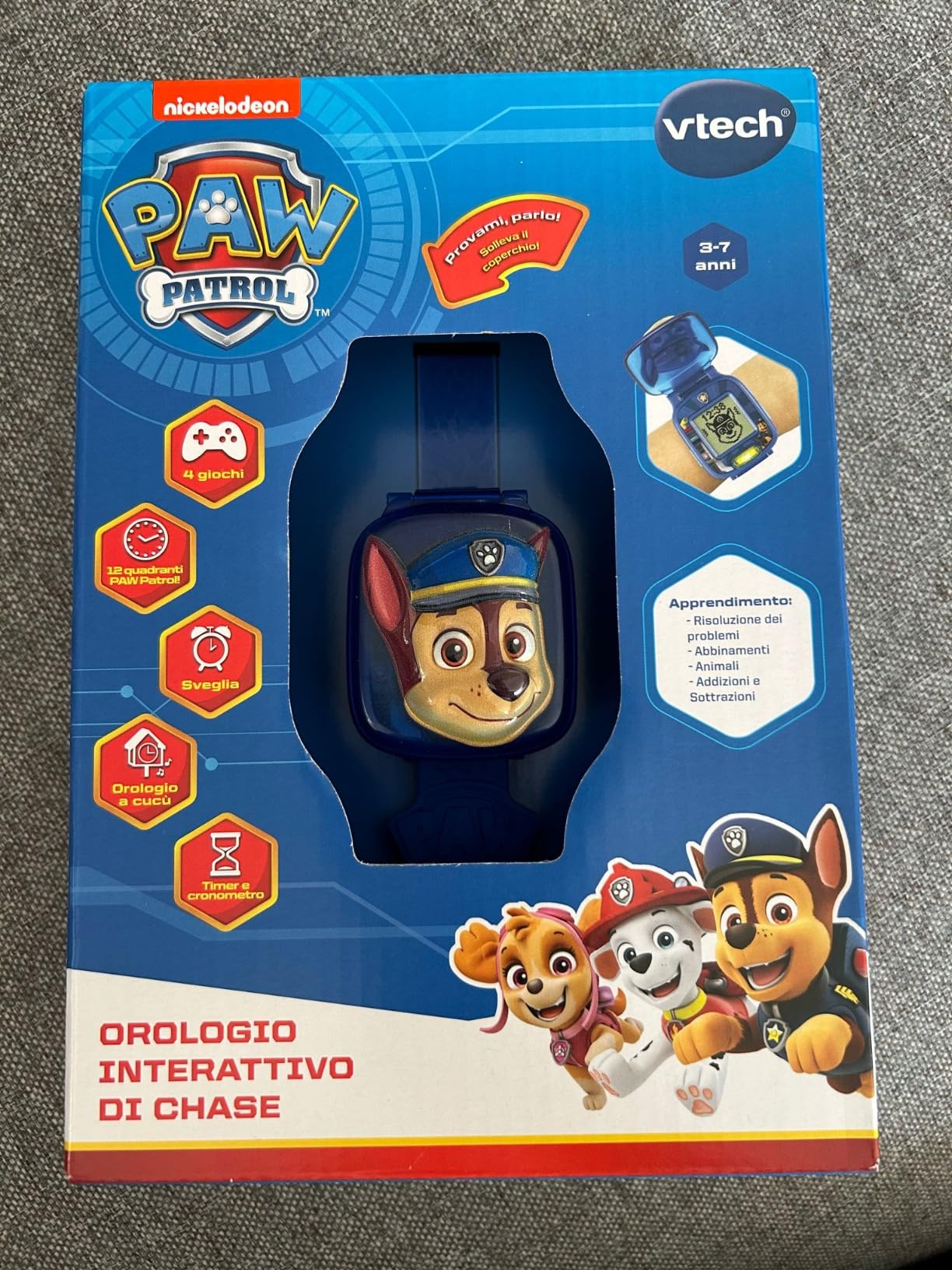 VTech Giocattoli 3-6 anni Orologio Interattivo di Chase per bambini