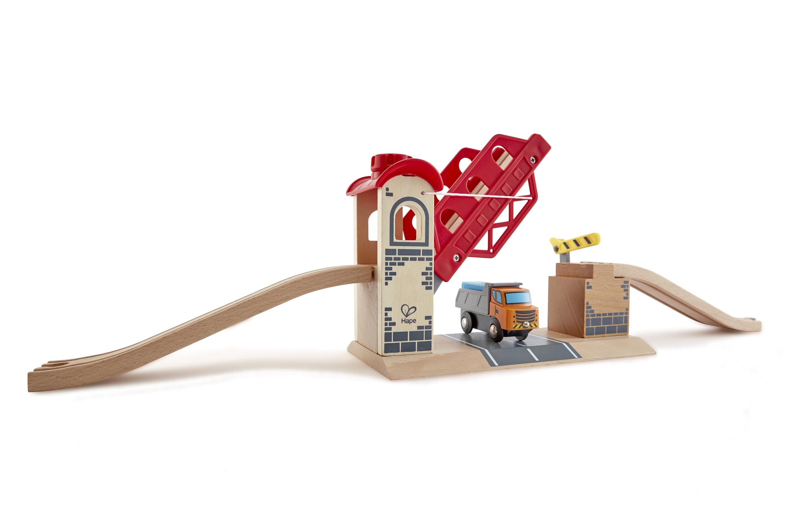 Hape Treno Ponte Levatoio accessorio in legno con manovella