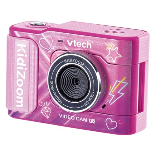 VTech Giocattoli 6 anni e + KidiZoom Video Cam FX videocamera rosa ricaricabile