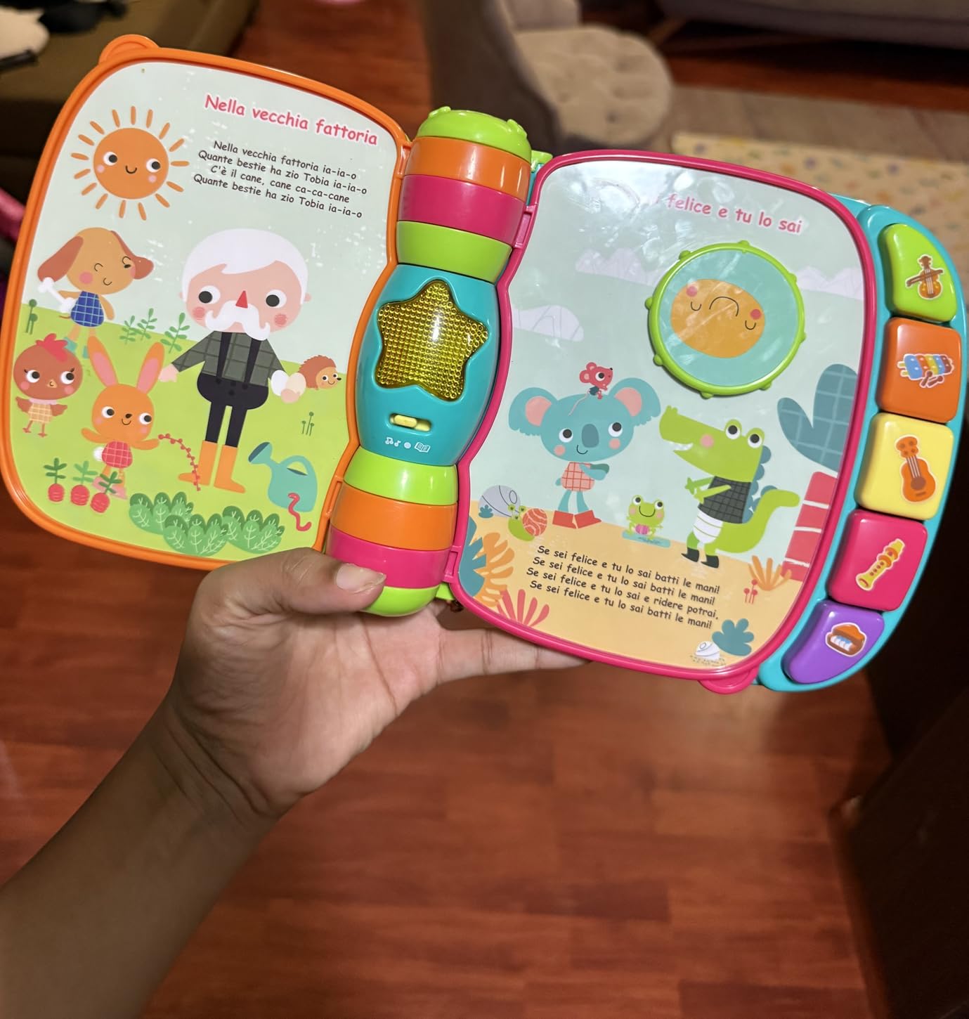 VTech Giocattoli 0-12 mesi Il Mio Primo Libro Interattivo Canzoncine