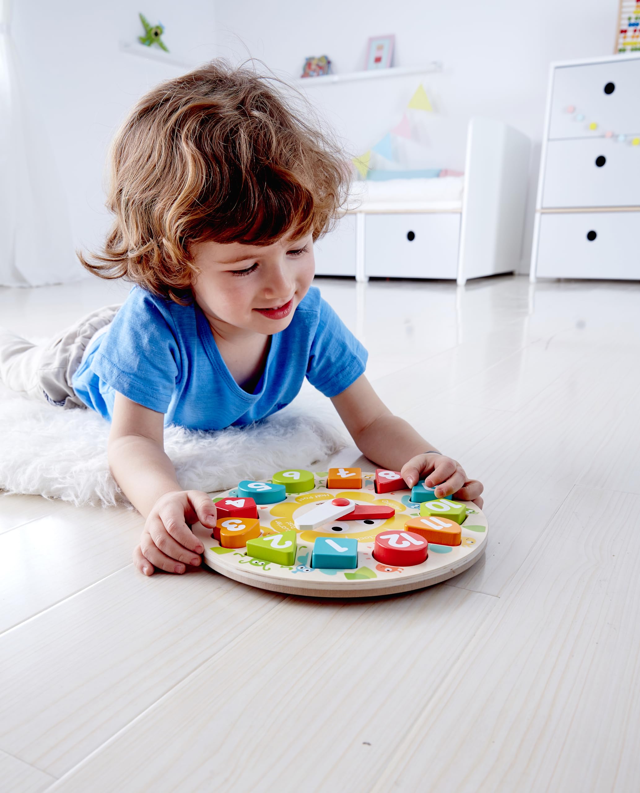 Hape Puzzle Orologio Incastro in legno educativo dai 3 anni
