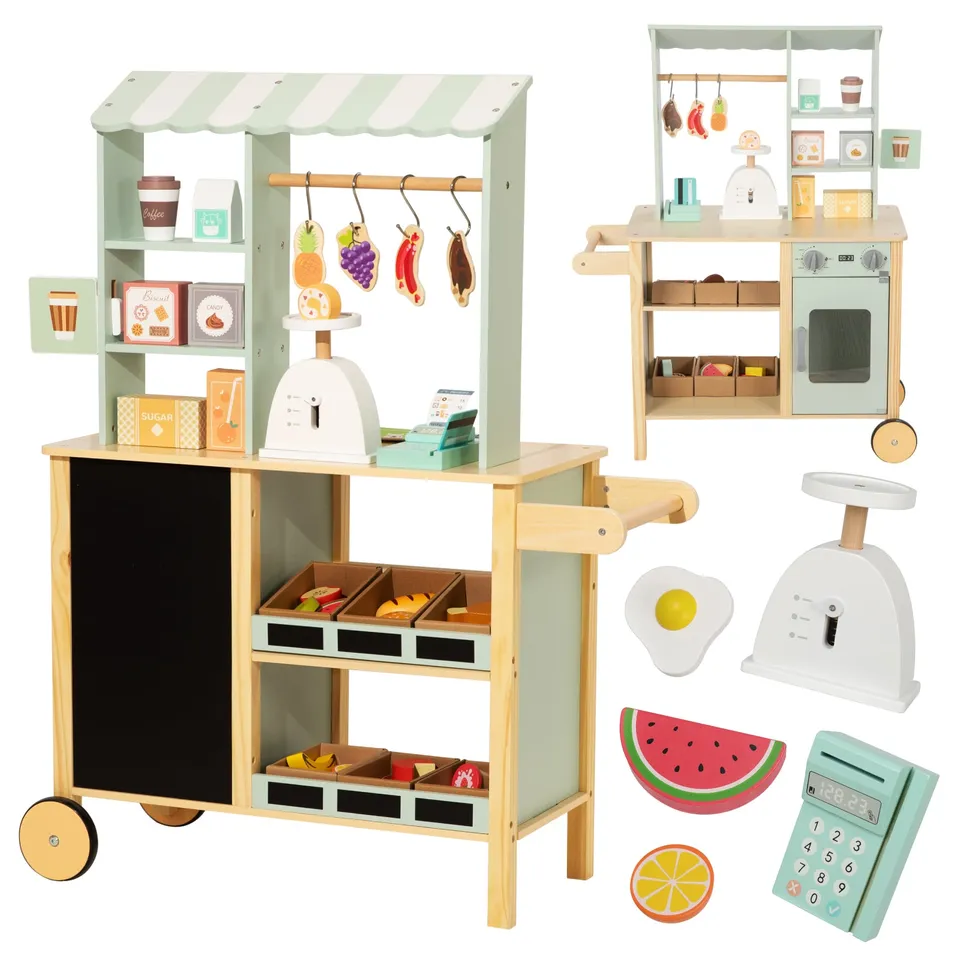 Nene Toys Kitchens & Pretend Play Grocery Store negozio cucina in legno