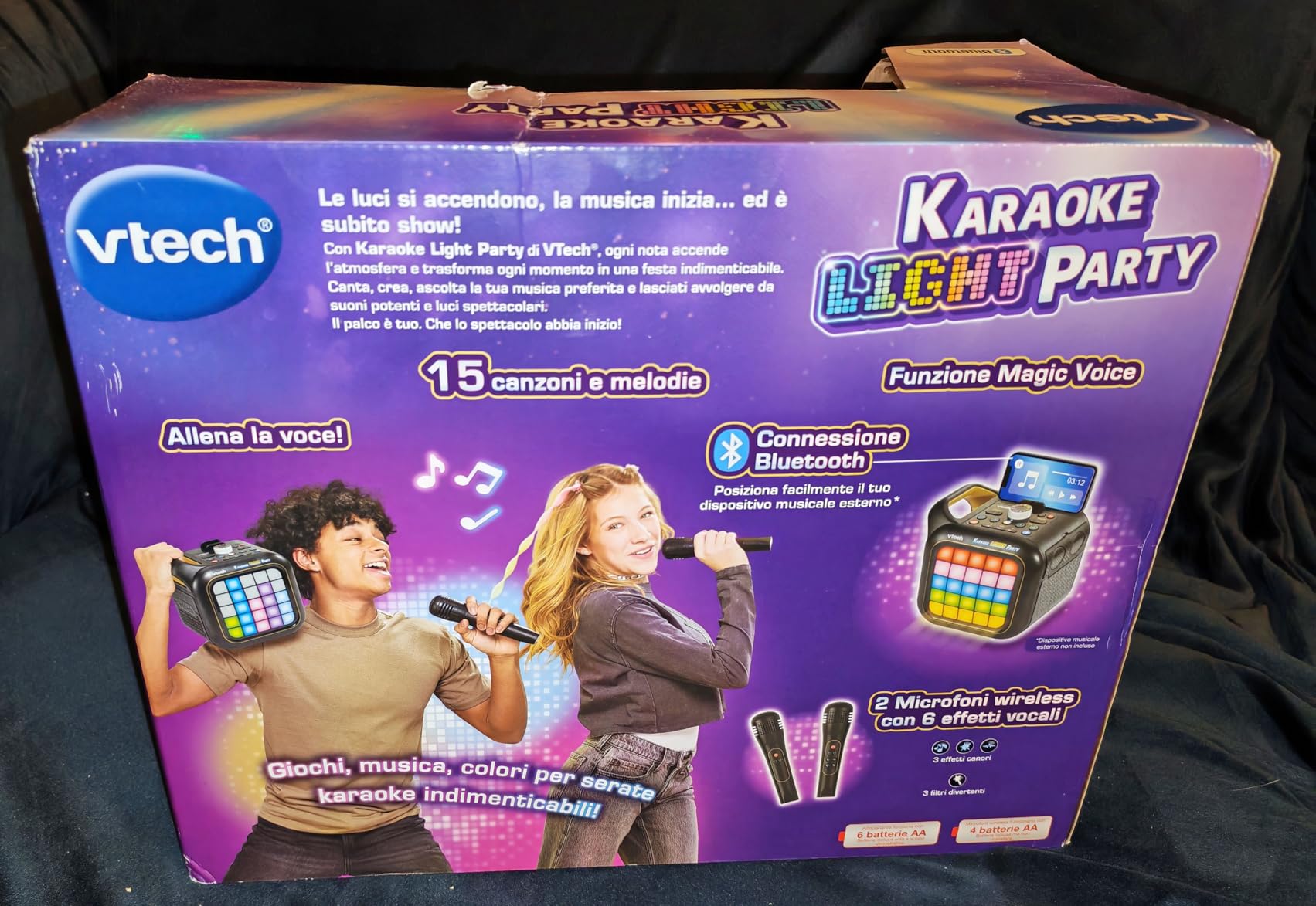 VTech Giocattoli 6 anni e + Karaoke Light Party microfono wireless
