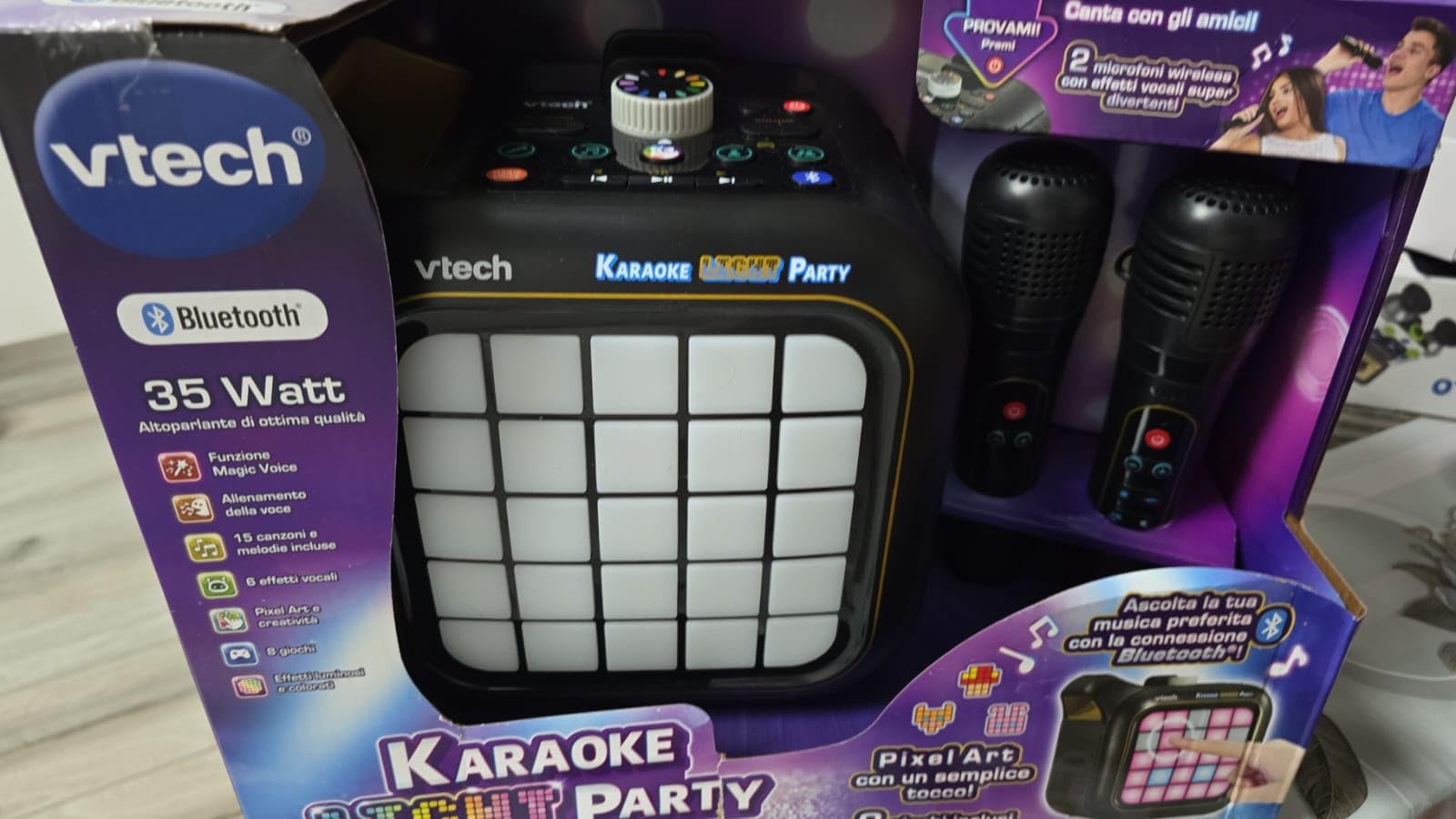 VTech Giocattoli 6 anni e + Karaoke Light Party microfono wireless
