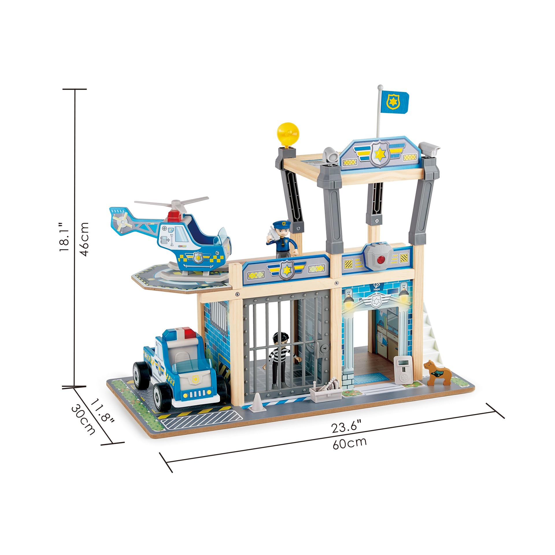 Hape Giochi di ruolo Set Dipartimento di polizia metropolitana stazione