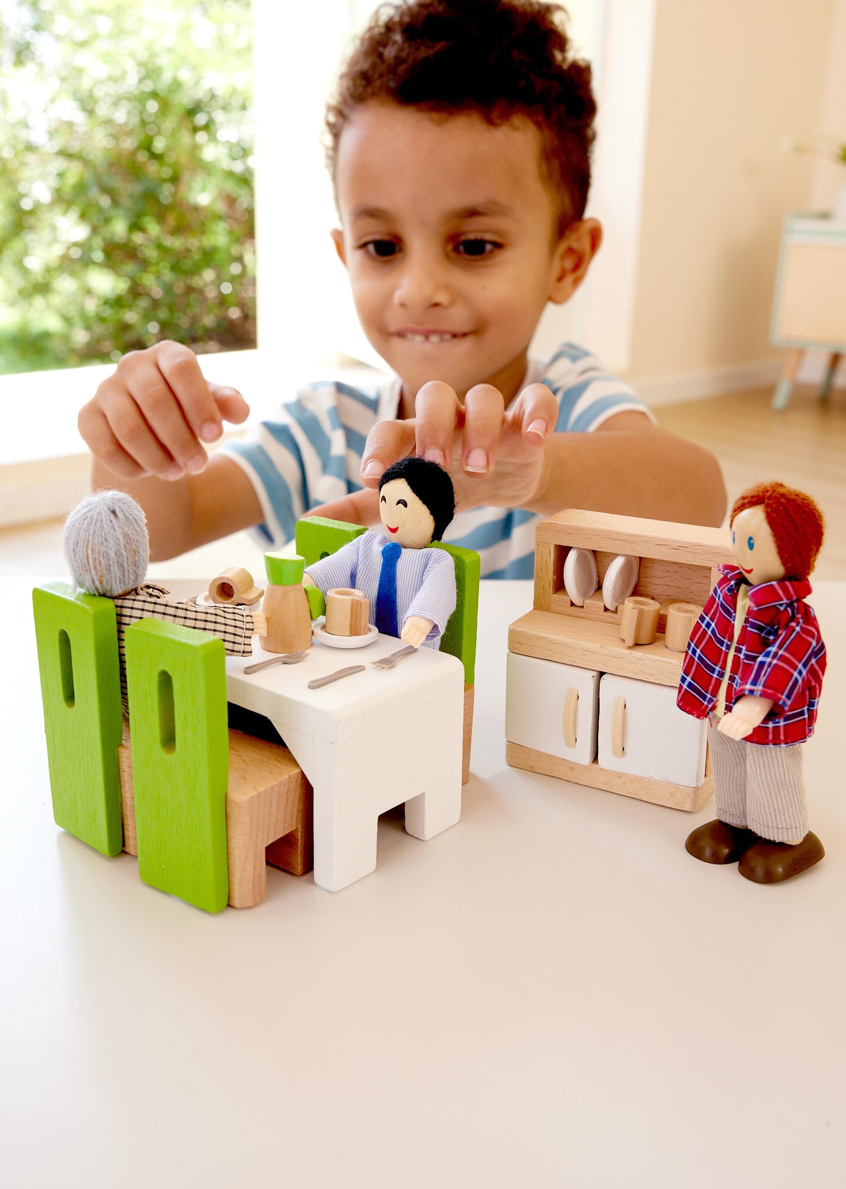 Hape Mobili Sala da Pranzo per la casa delle bambole in legno